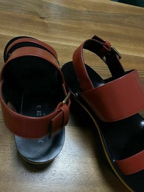 MARNI MARNI CALF LEATHER WEDGE PLATFORM SANDALS PLATEAU-SANDALEN SCHUHE SHOE Sandale