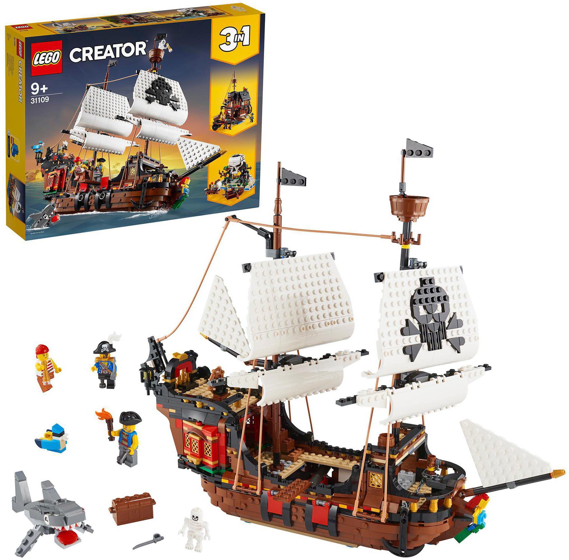 LEGO® Piratenschiff (31109), LEGO® Creator 3in1 Konstruktionsspielsteine, ( günstig online kaufen