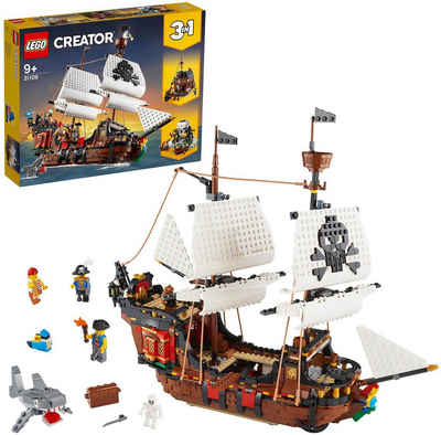 LEGO® Konstruktionsspielsteine Piratenschiff (31109), LEGO® Creator 3in1, (1264 St), Made in Europe