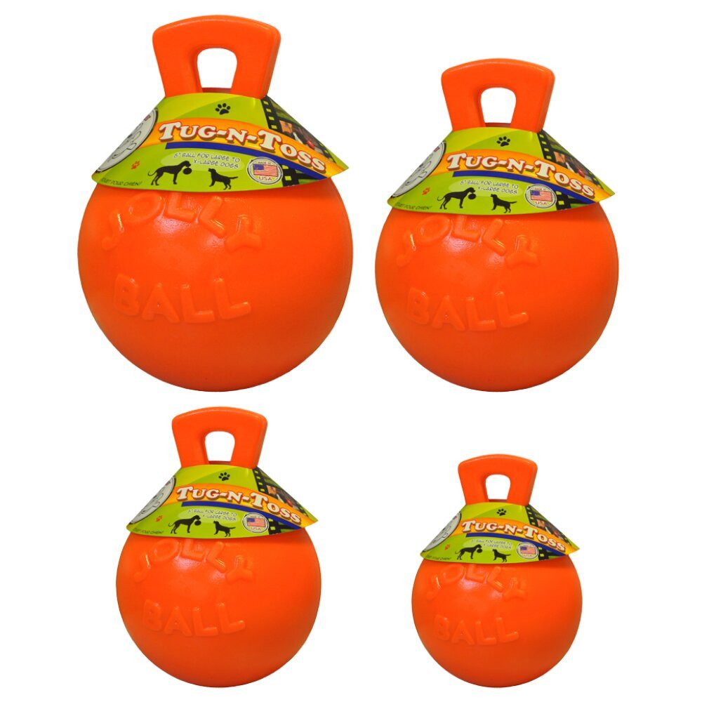 Jolly Pets Tierball Jolly Tug-n-Toss 15 cm Orange (Vanilleduft)