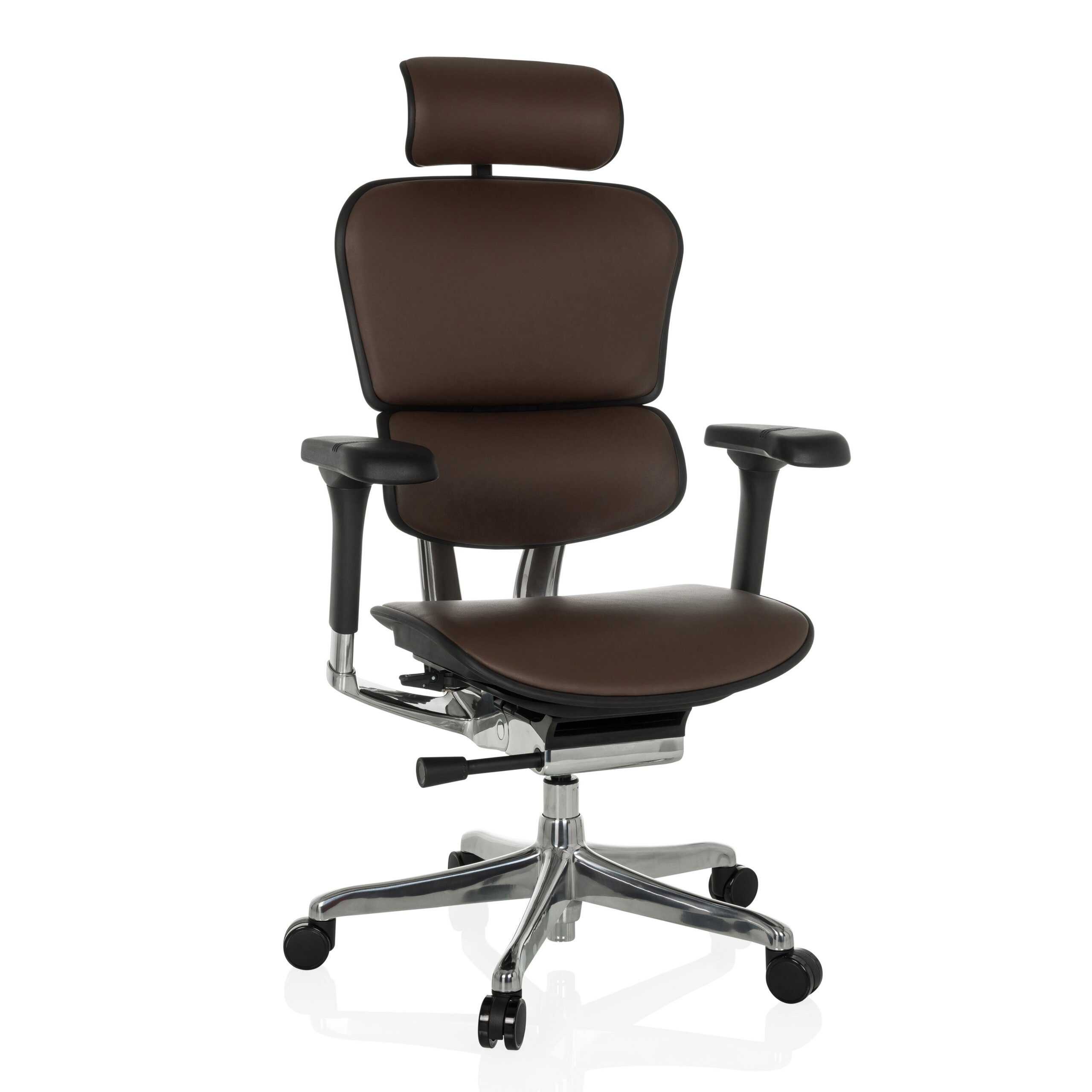 hjh OFFICE Drehstuhl Luxus Chefsessel Ergohuman Gen2 Leder (1 St), Profi Bürostuhl Schreibtischstuhl ergonomisch
