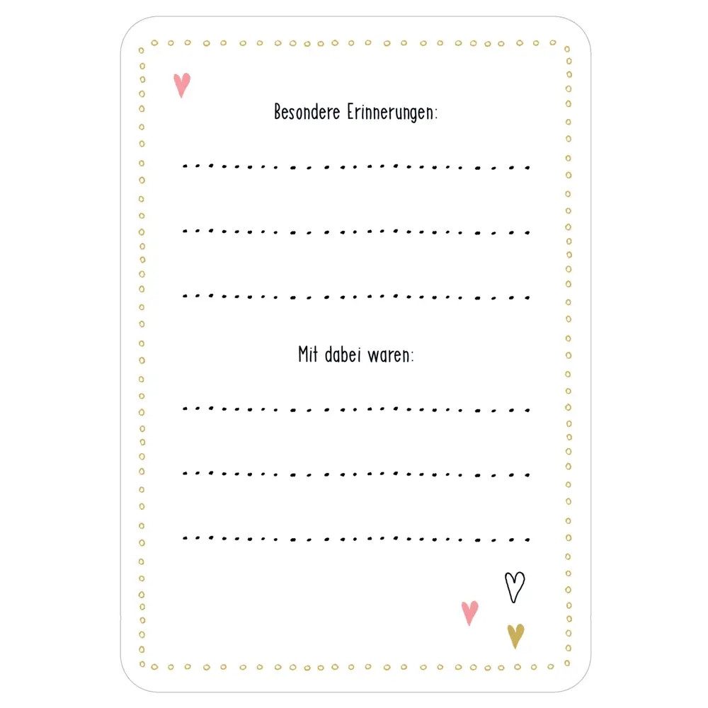 COPPENRATH DIE SPIEGELBURG Poesiealbum Fotokarten-Box Babys erstes Jahr - Deine Meilensteine