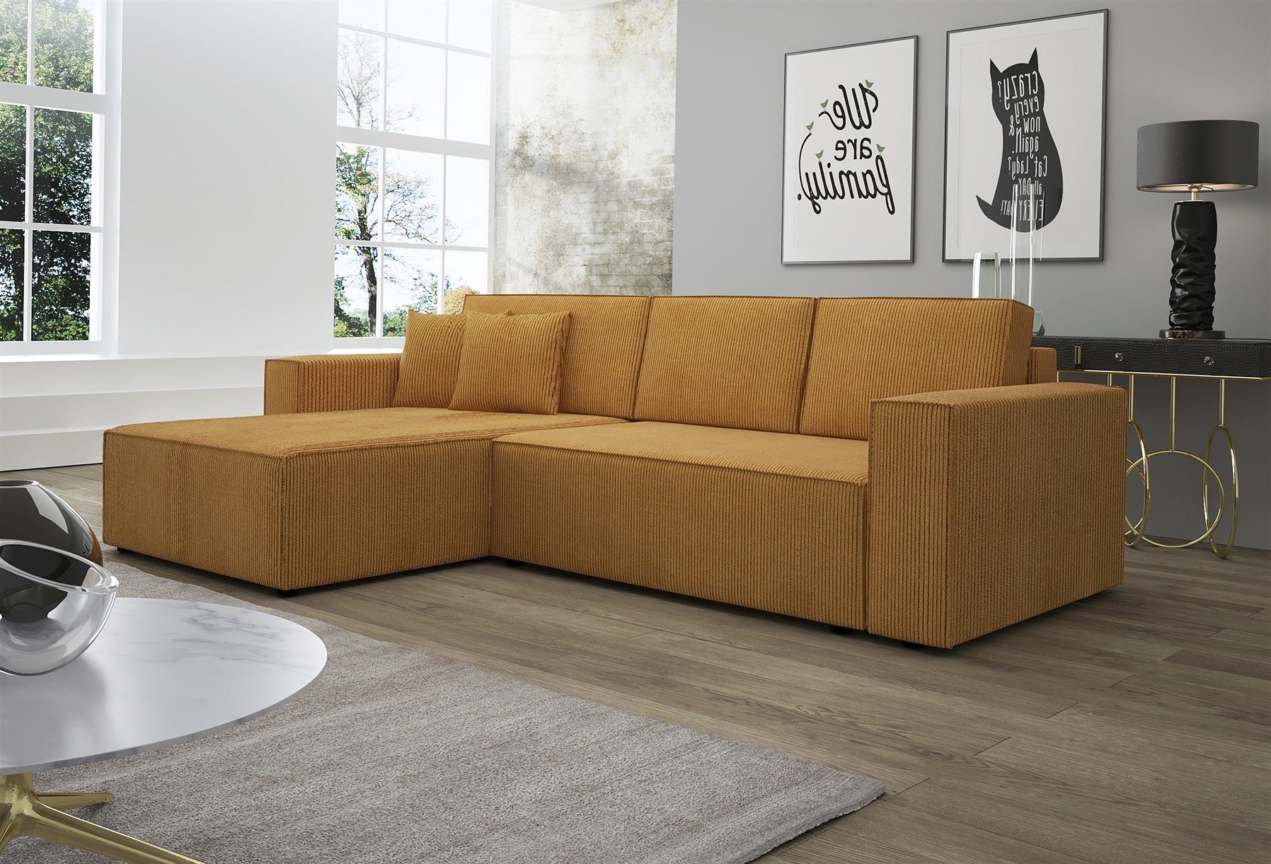 Fun Möbel Ecksofa Ecksofa Schlafsofa Sofa günstig online kaufen