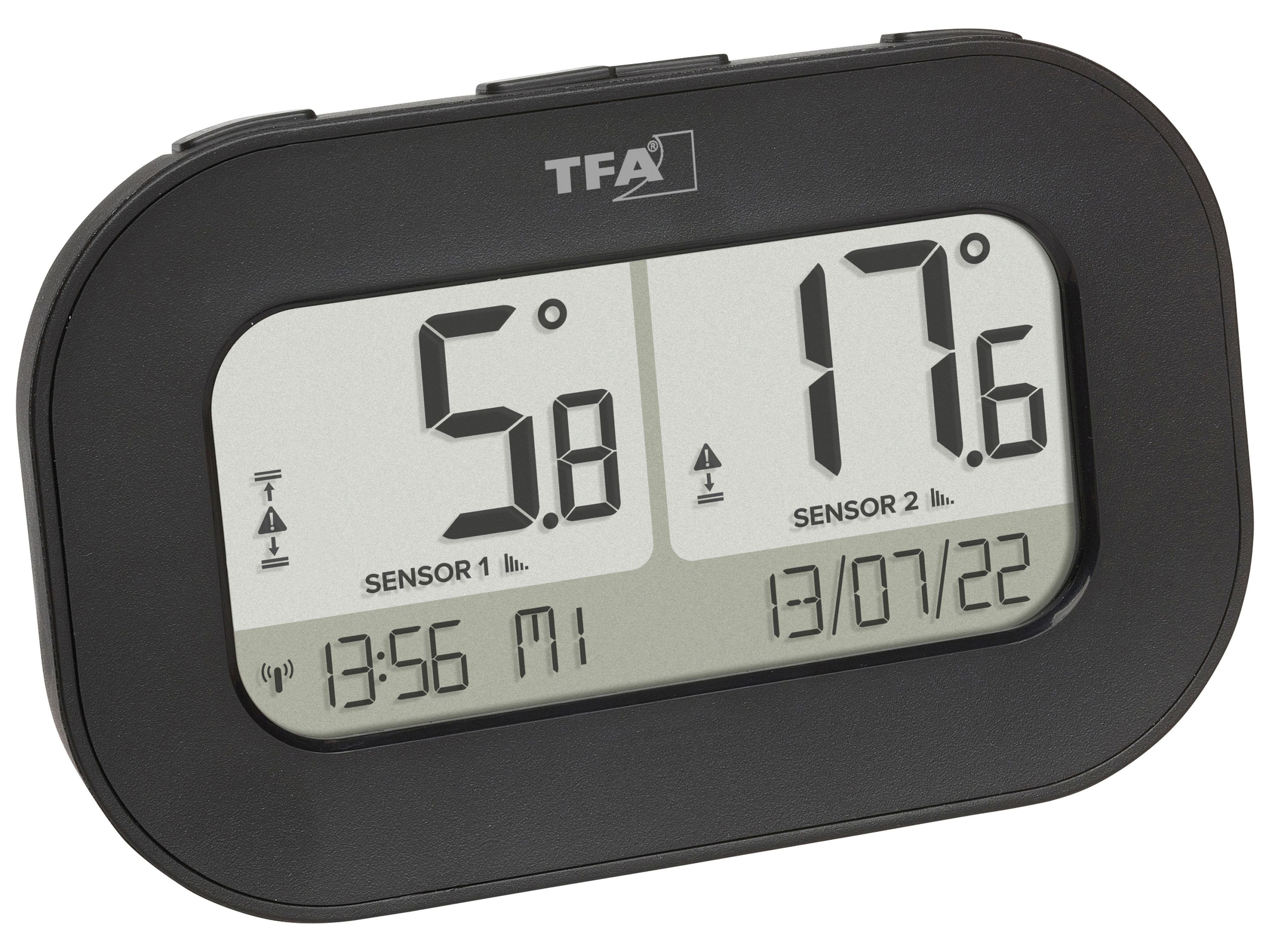 TFA Dostmann Tfa Badethermometer TFA Funk-Thermometer Double-Check, 30.3073.01