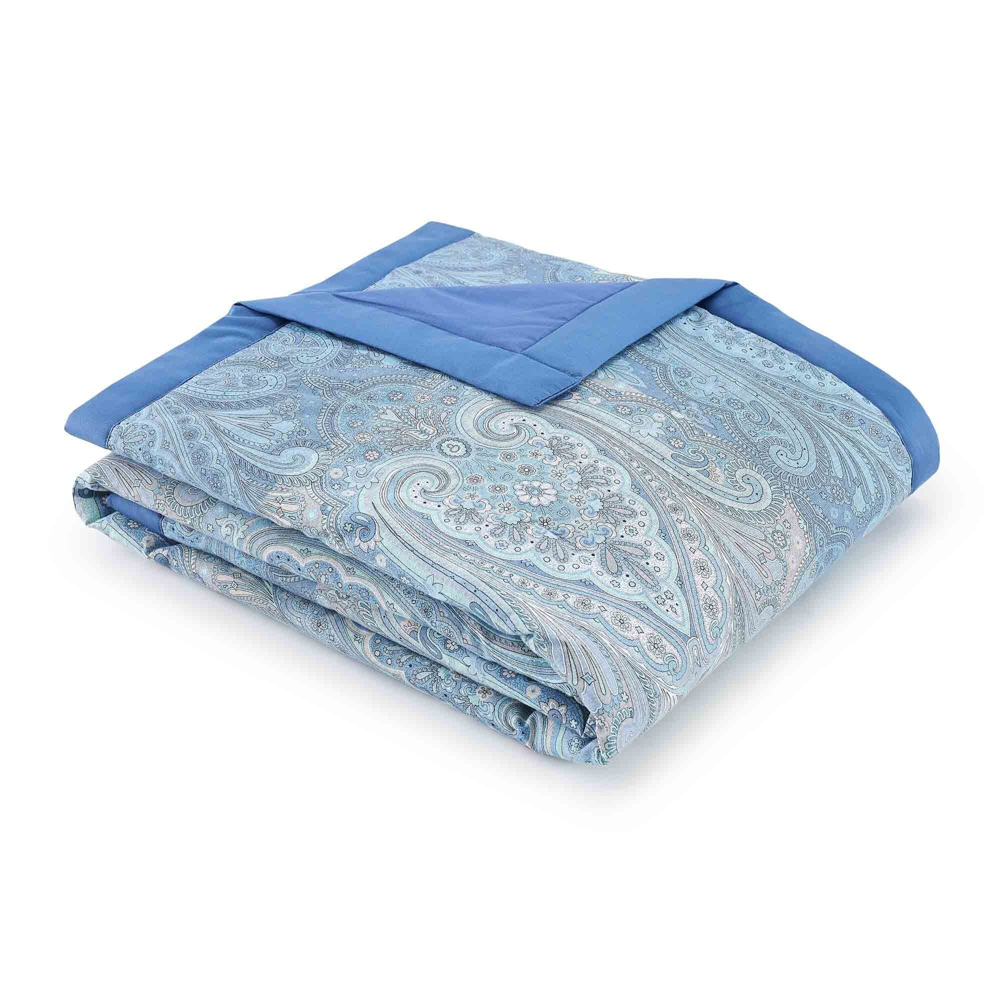Plaid ISOLABELLA, Bassetti, aus Baumwolle mit Paisleymuster