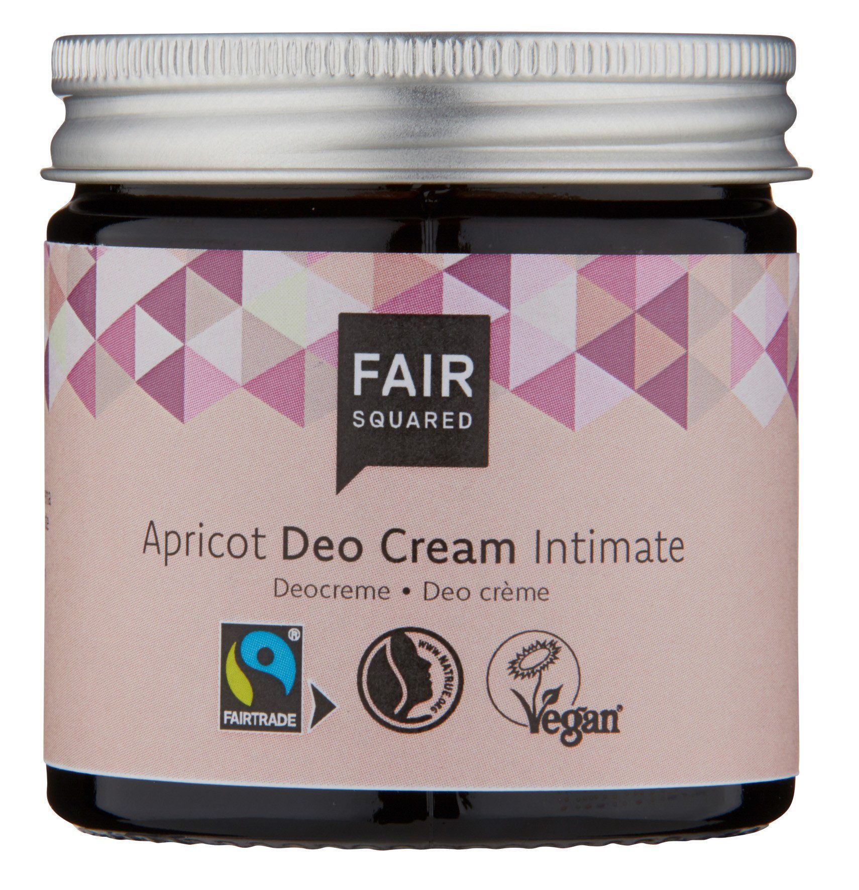 Fair Squared Intimcreme FAIR SQUARED Intim Deo Creme Aprikose 50 - Zero Waste - nachhaltige Körperpflege 50 ml Tiegel, 1-tlg., Für die tägliche Anwendung