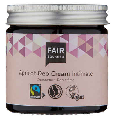 Fair Squared Intimcreme FAIR SQUARED Intim Deo Creme Aprikose 50 - Zero Waste - nachhaltige Körperpflege 50 ml Tiegel, 1-tlg., Für die tägliche Anwendung