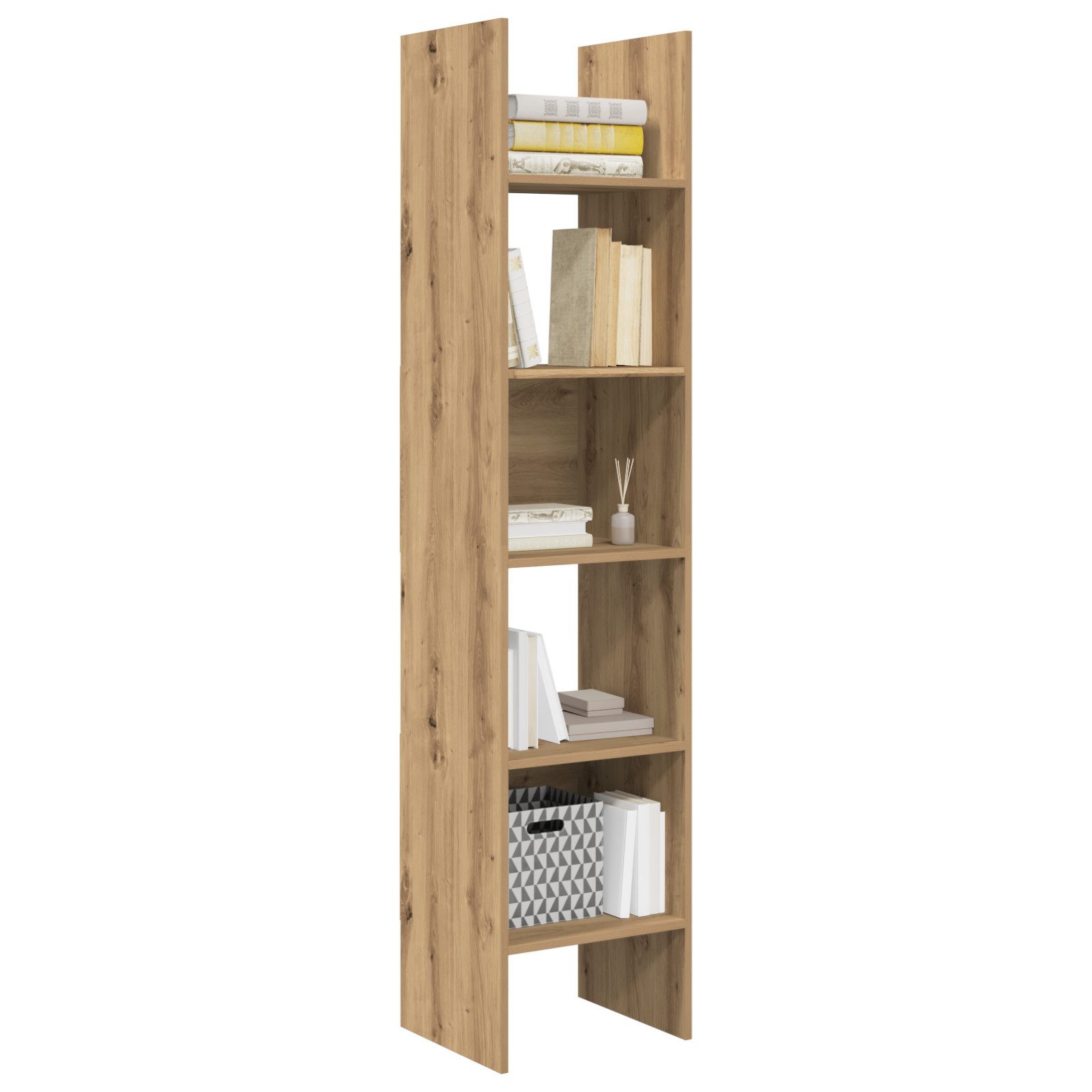 vidaXL Bücherregal Bücherregal Eiche handwerklich 40 günstig online kaufen