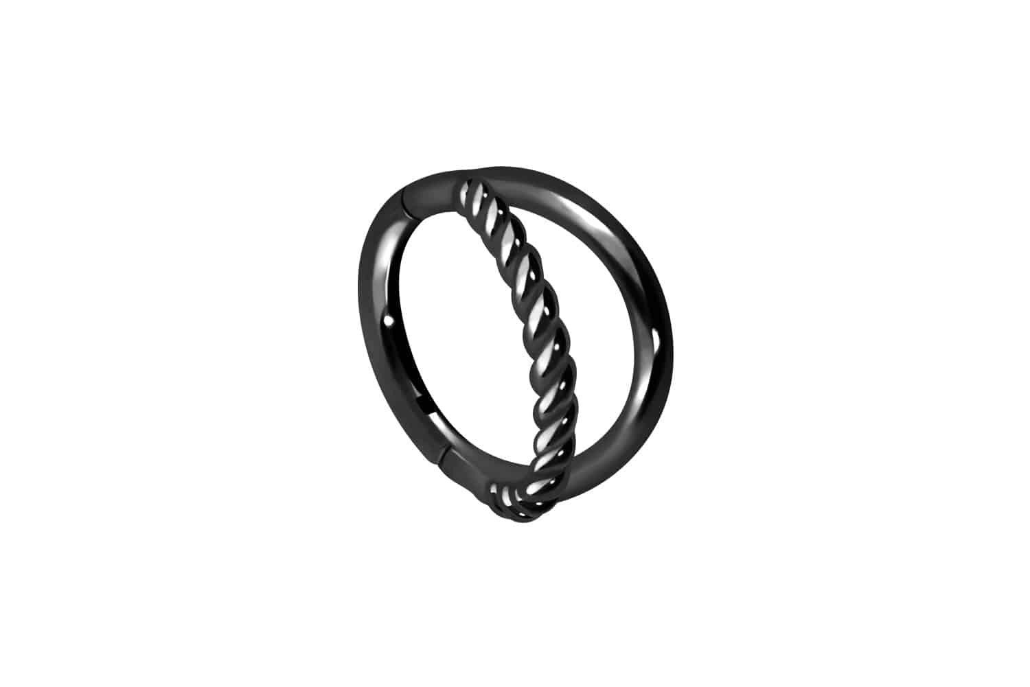Nasenpiercing Chirurgenstahl Segmentring Clicker 2 RINGE + GEDREHT Ohrpiercing