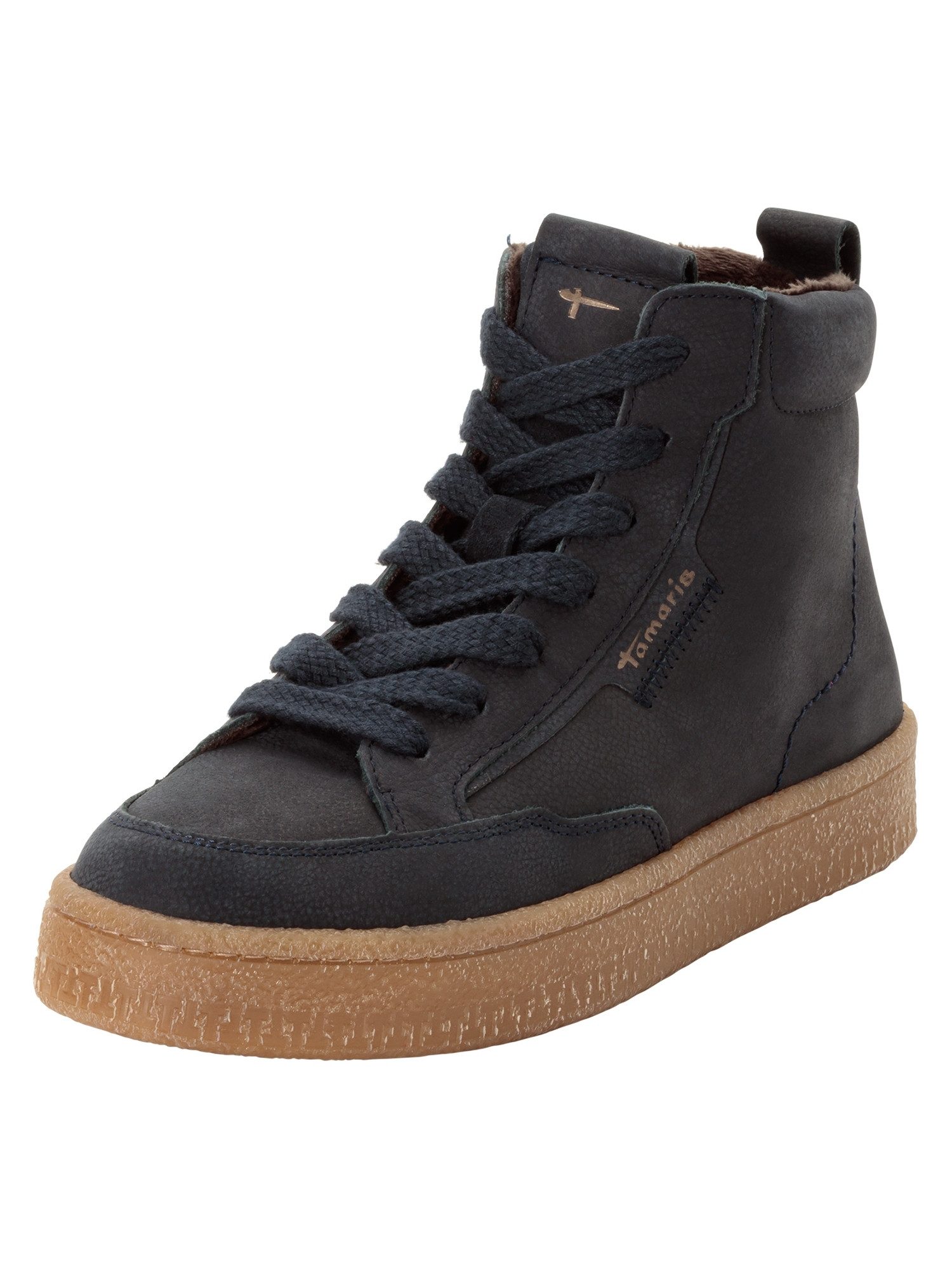 Tamaris COMFORT-Lining, Removable Sock aus Leder Stiefelette COMFORT-Lining