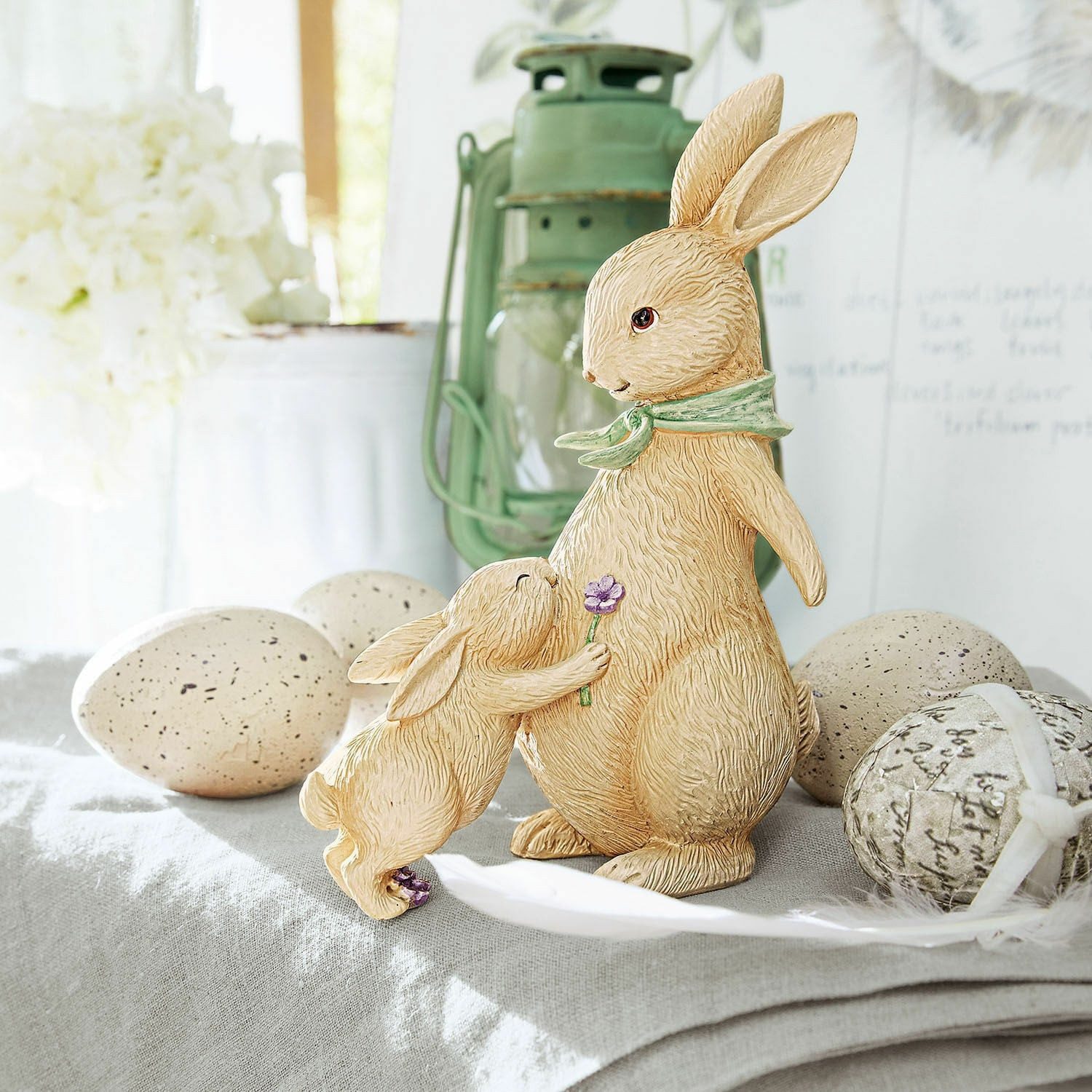 Mirabeau Osterfigur Deko-Hasen Susans beige