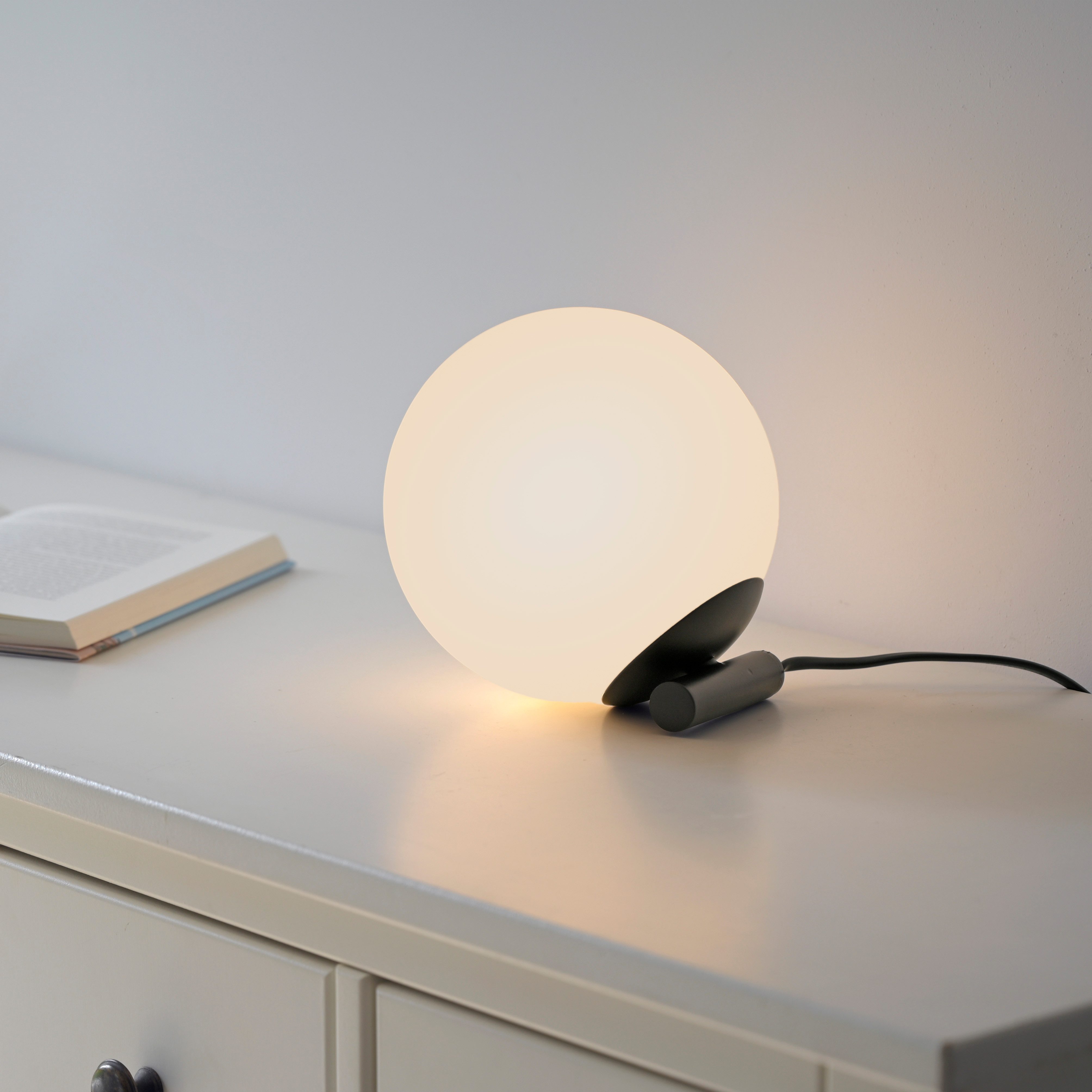 my home Tischleuchte Nymölla, ohne Leuchtmittel, Tischleuchte mit großer Gl günstig online kaufen