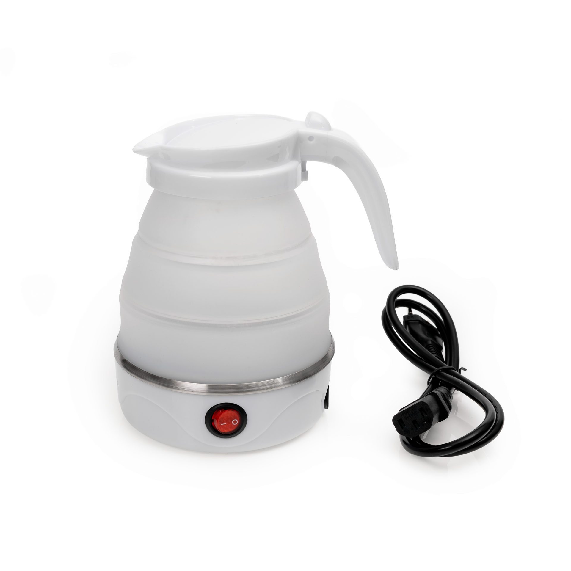 Platinet Wasserkocher Klappbarer Elektrischer Wasserkocher für Küche und Büro, 0,6 l