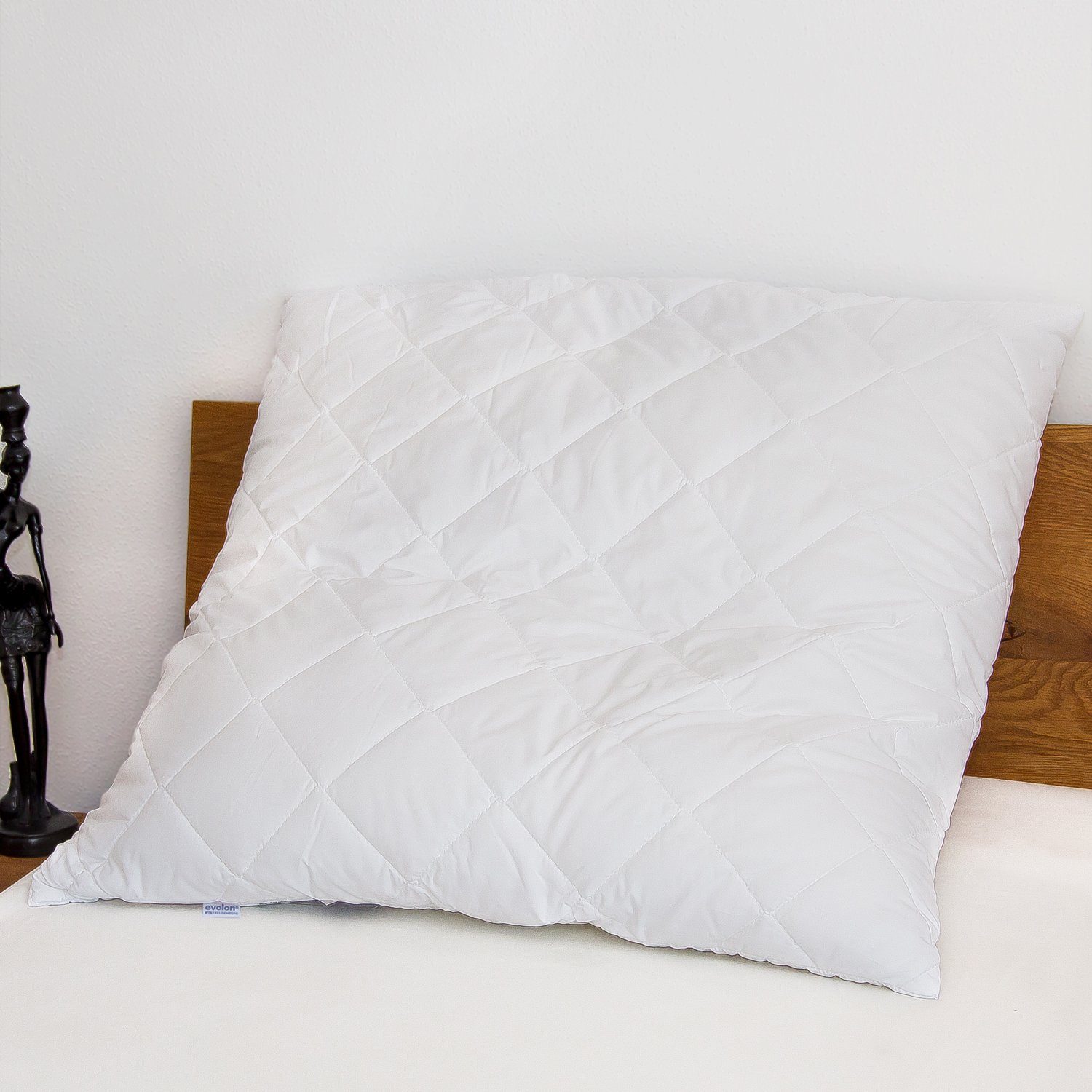 Medinight Microfaserkissen für Allergiker aus Evolon allergen- & milbendicht, Füllung: Polysticks, Bezug: Microfaser, Rückenschläfer, Seitenschläfer, Bauchschläfer, 1-tlg., 2 Größen erhältlich: 40x80 cm & 80x80 cm