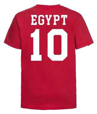 Youth Designz T-Shirt Ägypten Kinder T-Shirt im Fußball Trikot Look mit trendigem Motiv