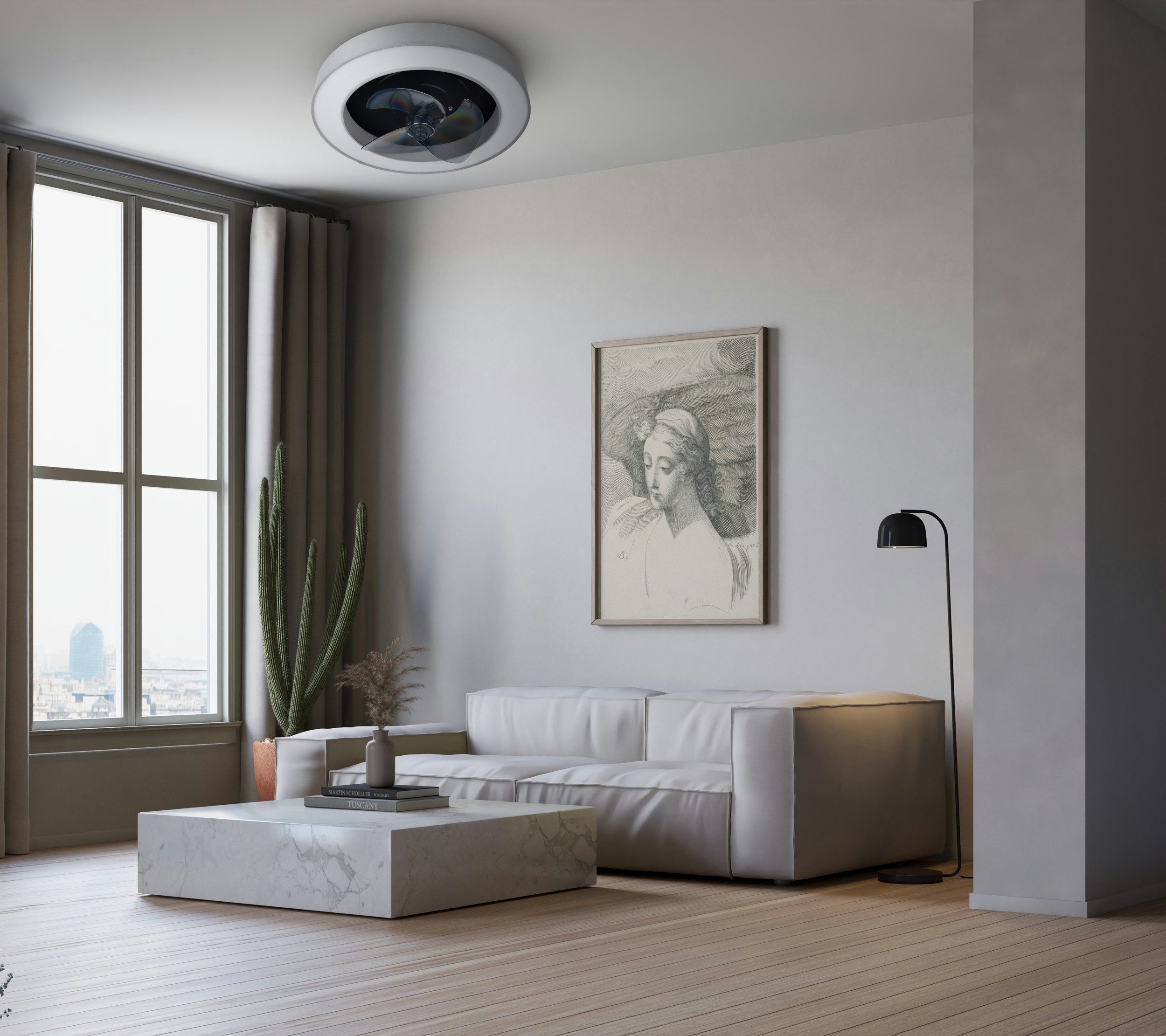 OTTO home LED Deckenleuchte Deckenventilator Vittor, CCT - über Fernbedienung, Dimmfunktion, Memoryfunktion, Nachtlichtfunktion, Ventilatorfunktion, mehrere Helligkeitsstufen, LED wechselbar, warmweiß - kaltweiß, inkl. Ventilator, dimmbar, CCT, Memory, Nachtlicht, Timer, IR-Fernbed.