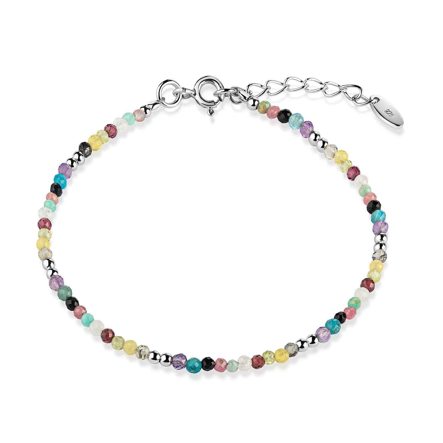 Materia Armkette Edelsteine Armband bunt facettiert günstig online kaufen