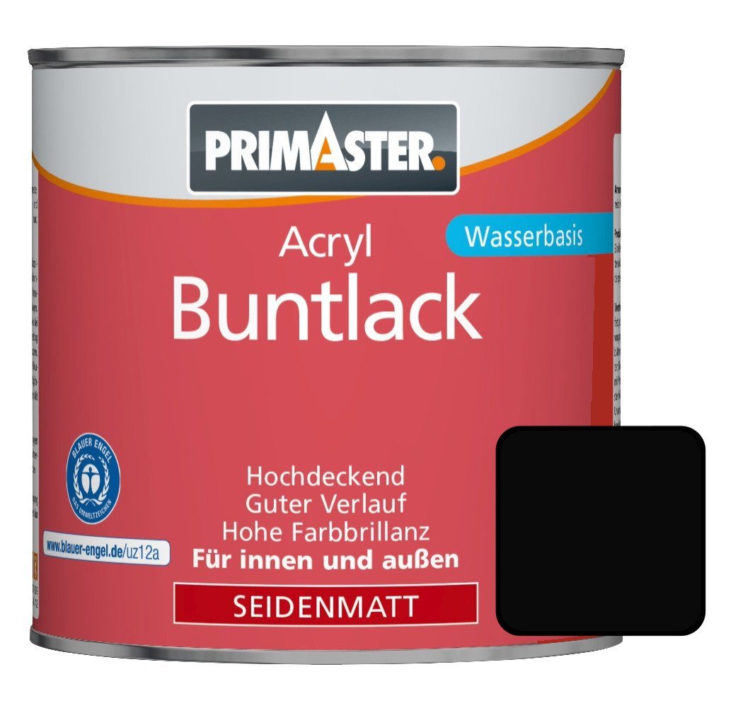 Acryl-Buntlack Primaster Acryl Buntlack RAL 9005 750 ml