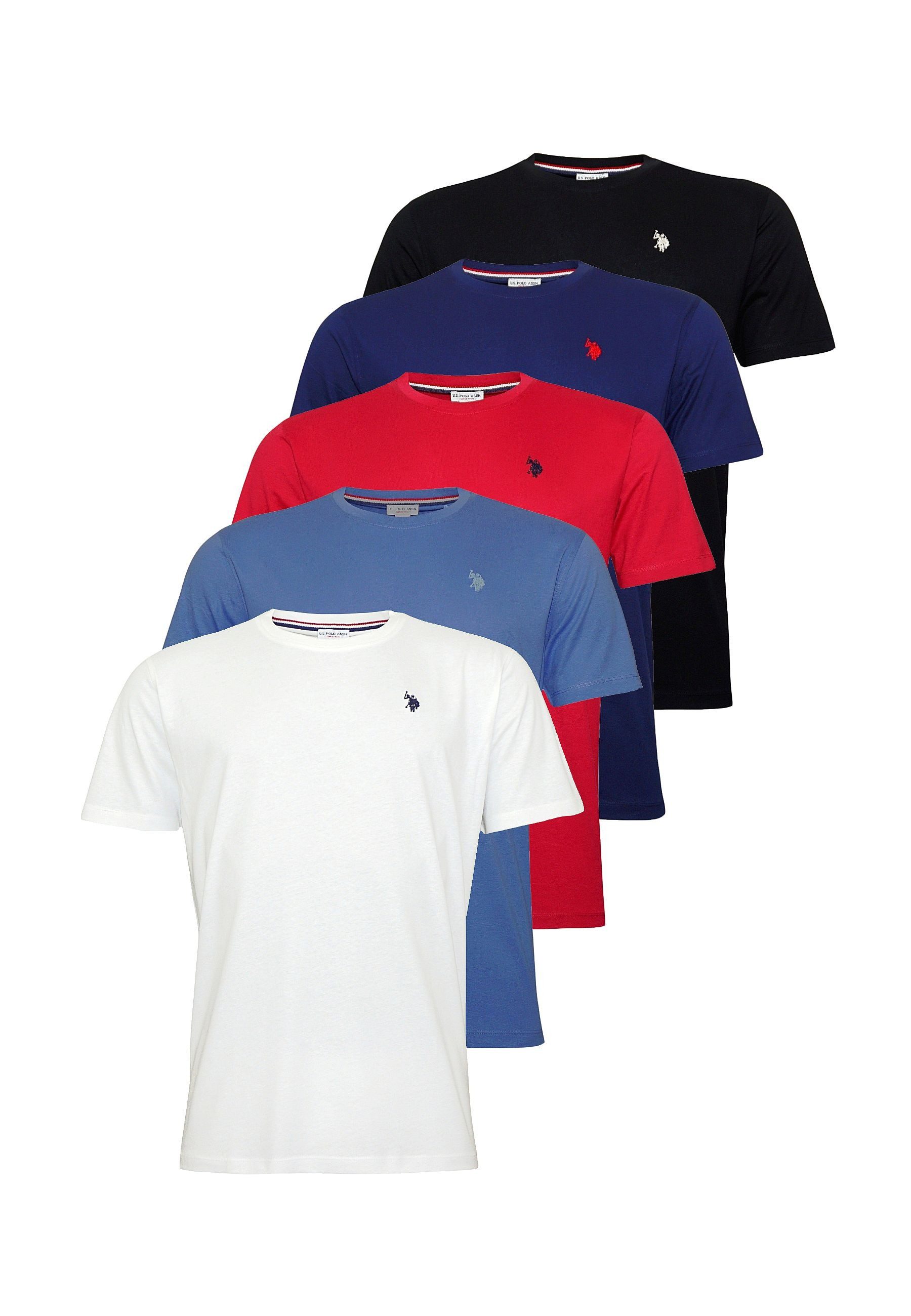U.S. Polo Assn. T-Shirt T-Shirt Kurzarmshirt 5er Pack (5-tlg., 5)