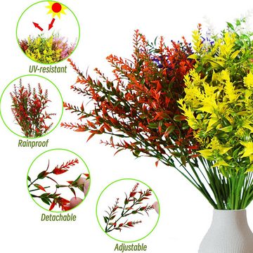 Kunstpflanze Künstliche Blumen im Freien,UV-beständige Sträucher, flowgoer, Henreal