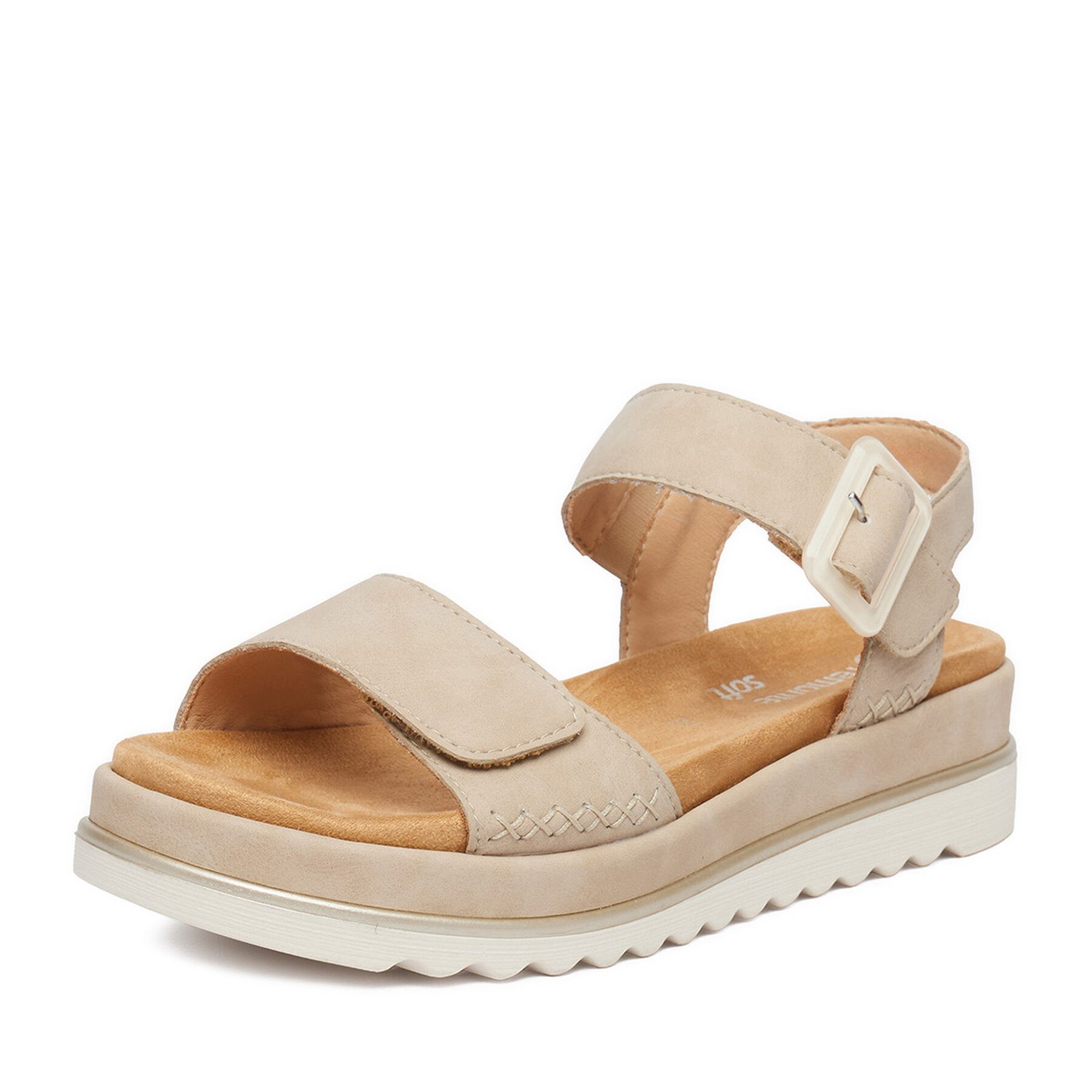 Remonte Remonte Damen-Sandalen Beige Sandale