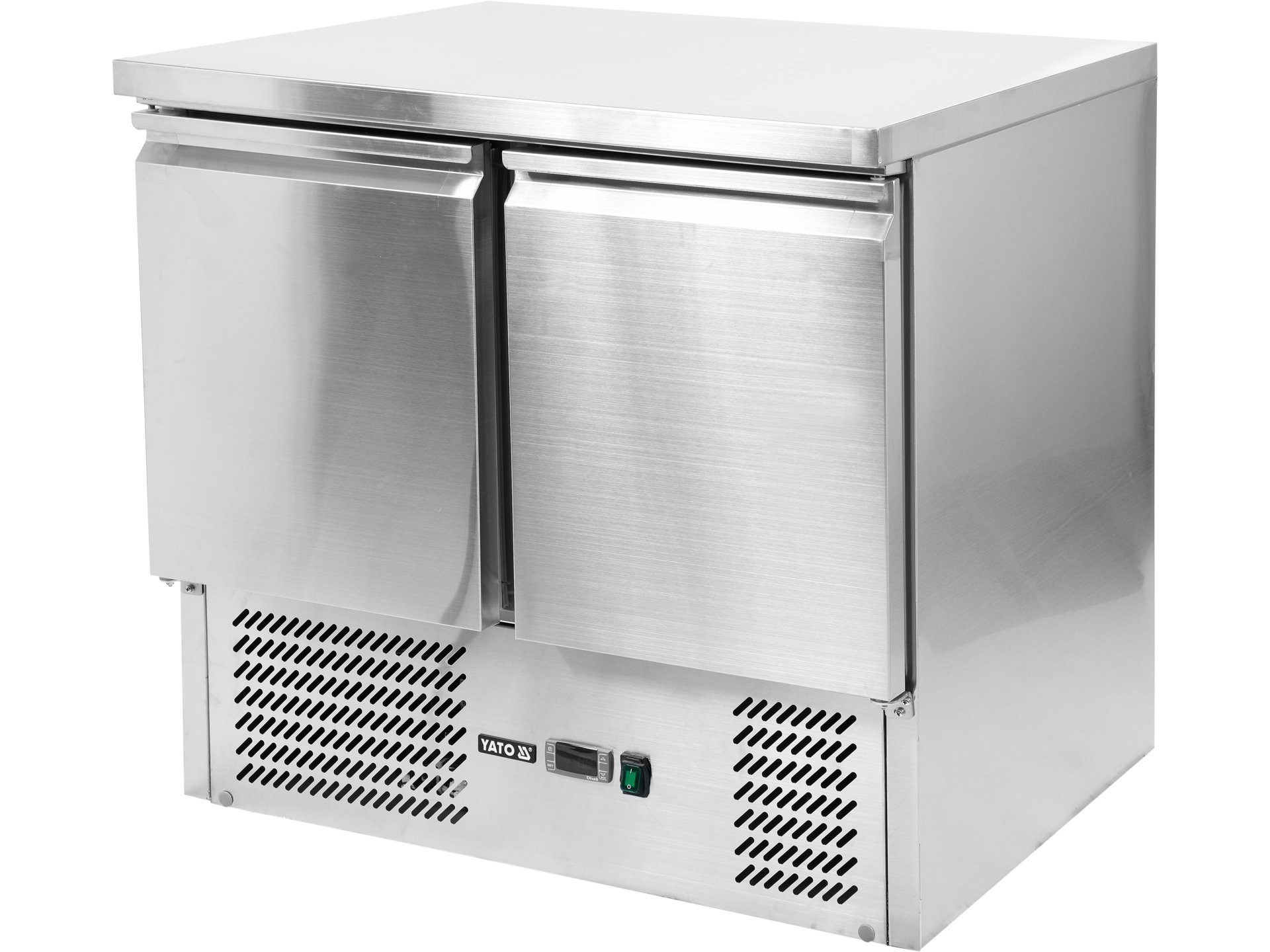 Yato Arbeitstisch Banco refrigerato con 2 porte, temperatura -2 ~ +8 °C, 170W, 240L