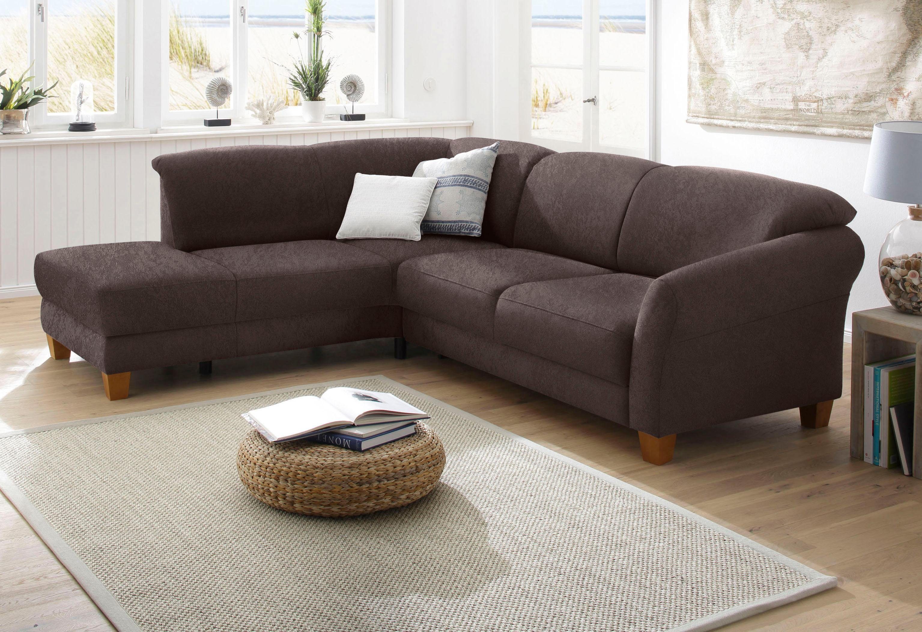 Home affaire Ecksofa "Gotland L-Form", wahlweise mit Sitztiefenverstellung günstig online kaufen