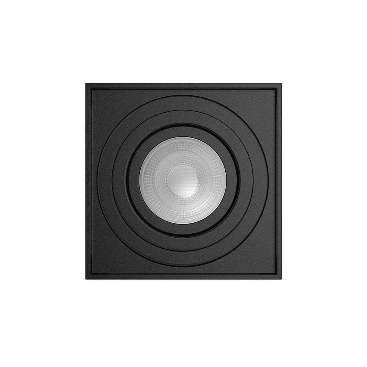 Braytron LED Deckenleuchte LED Aufbauspot schwenkbar rund quadratisch Aluminium GU10, ohne Leuchtmittel, GU10 Fassung, Schwenkbar, Pulverbeschichtet, Zeitlos
