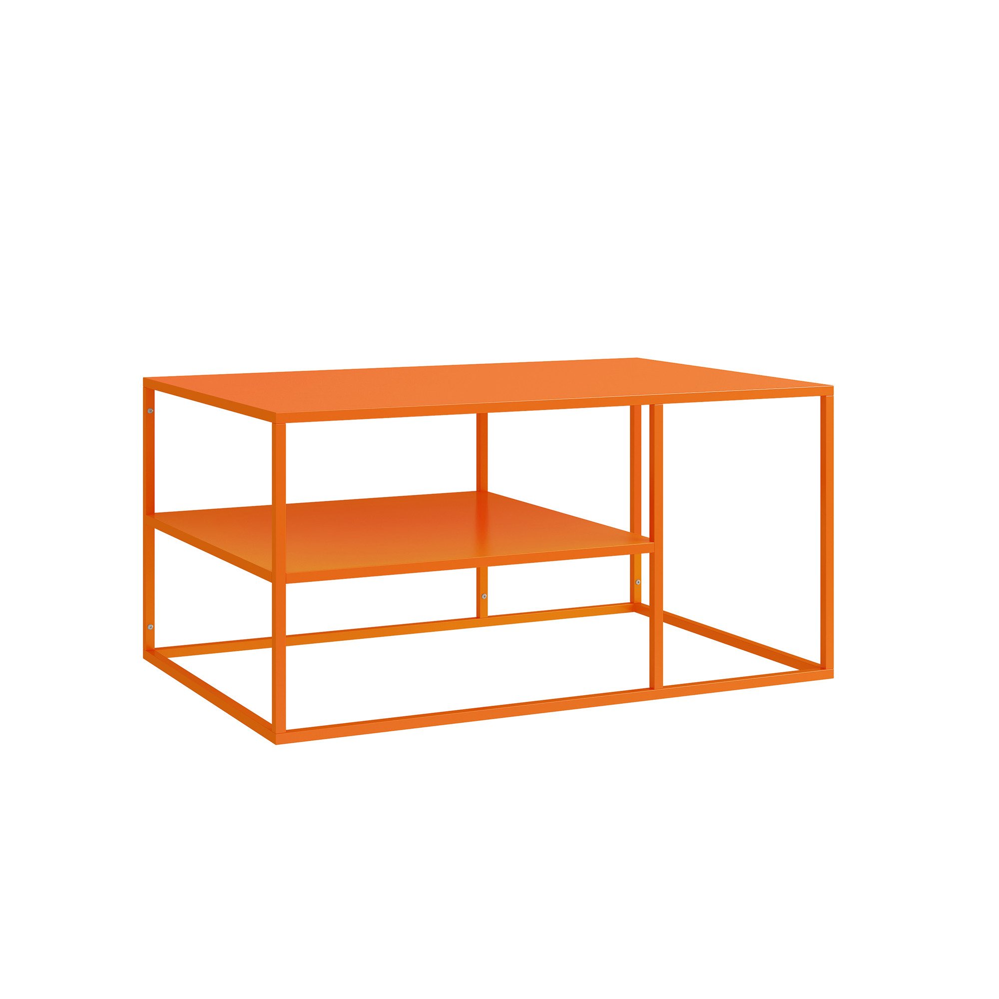 en.casa Couchtisch, »Solund« Beistelltisch Stahl 45x90x60 cm Orange. Reduzierter Preis € 77,99. Unverbindliche Preisempfehlung € 89,99