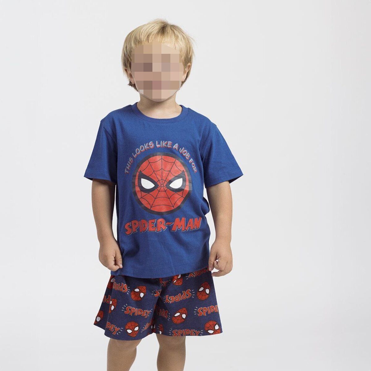 Spiderman Pyjama Spiderman Schlafanzug Kinder Pyjama T-Shirt & Short 100% Baumwolle