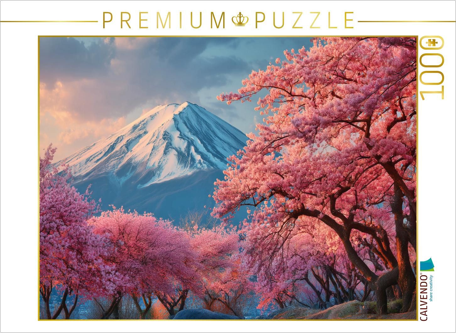CALVENDO Puzzle CALVENDO Puzzle Kirschblütenzauber in Japan, 1000 Teile Lege-Größe 64, 1000 Puzzleteile
