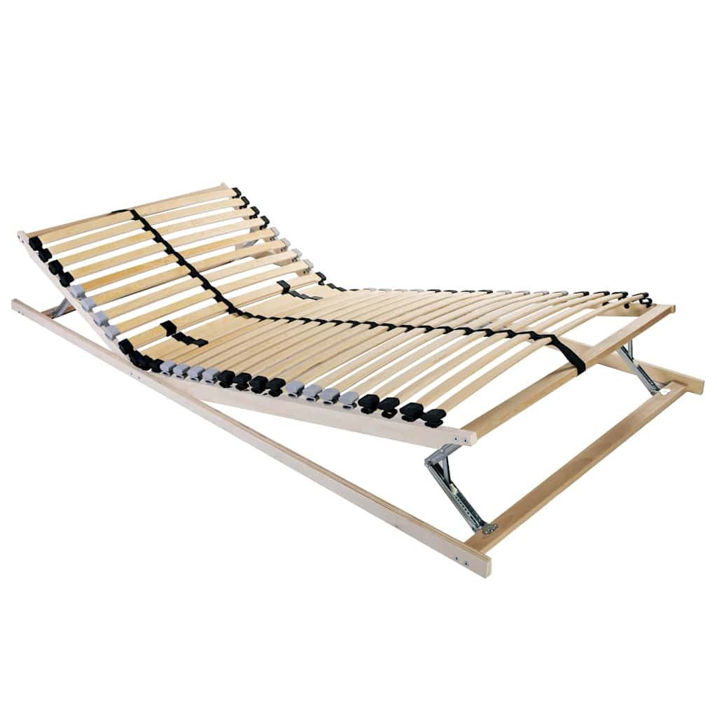 vidaXL Bett Bett-Lattenrost Braun 90 x 190 cm Massivholz Buche (1-tlg)