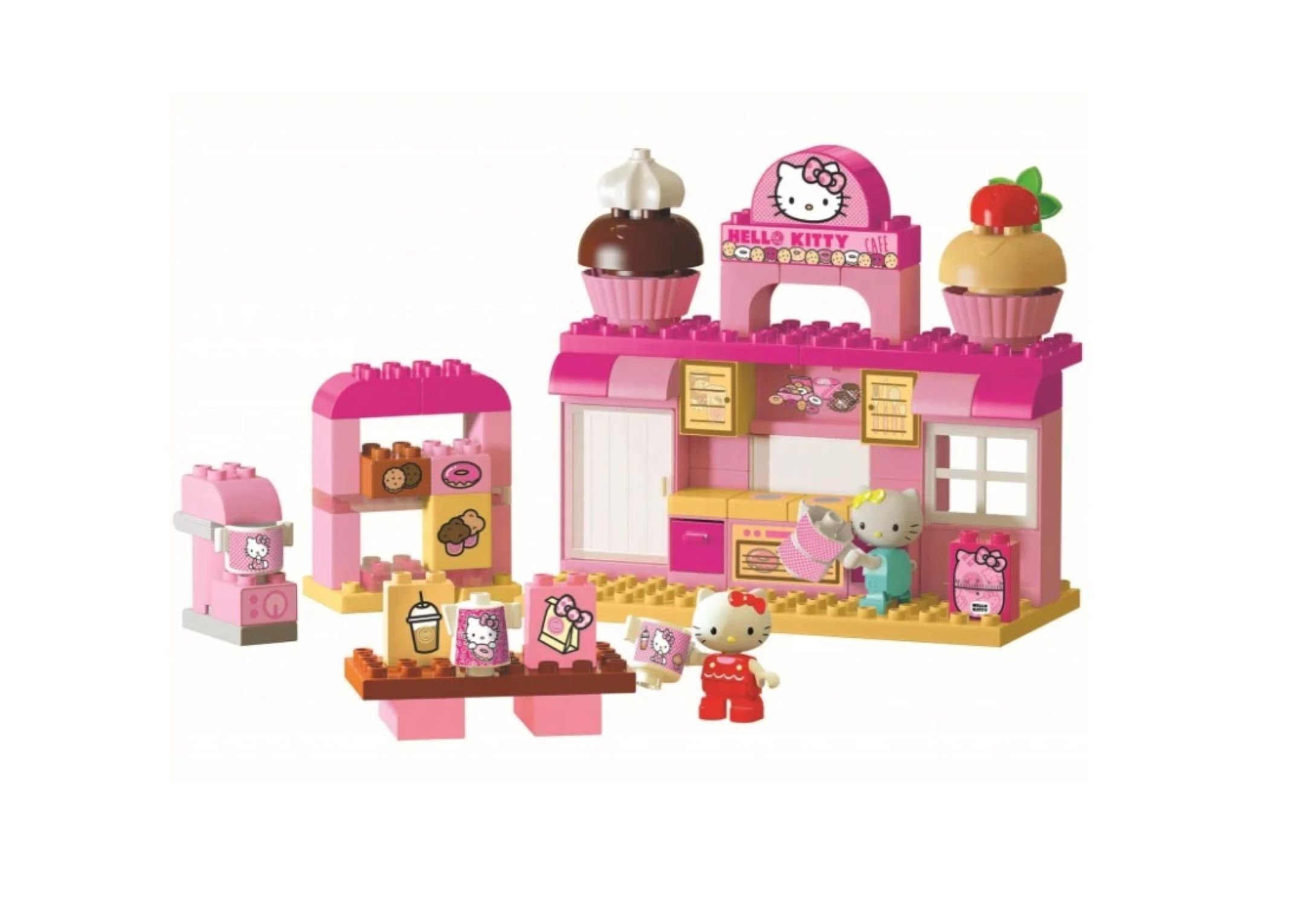 BIG Конструктора BIG-Bloxx Hello Kitty Bäckerei - 800057150, (Bäckereiset, 82 St)