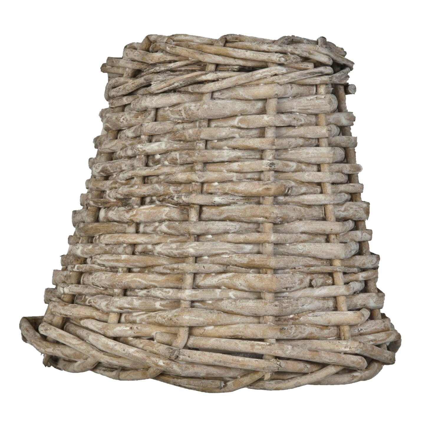 Clayre & Eef Lampenschirm Tischlampenschirm Rattan Klein Naturfarben Mariti günstig online kaufen