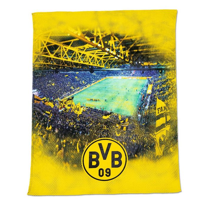 Kopfkissen »BVB-Fleecedecke mit Stadionprint (150x200cm)« BVB Bezug: 100 % Polyester Rückenschläfer
