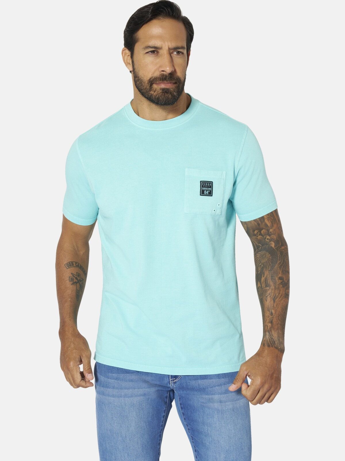 Jan Vanderstorm T-Shirt ULFRIK in knalliger Farbe