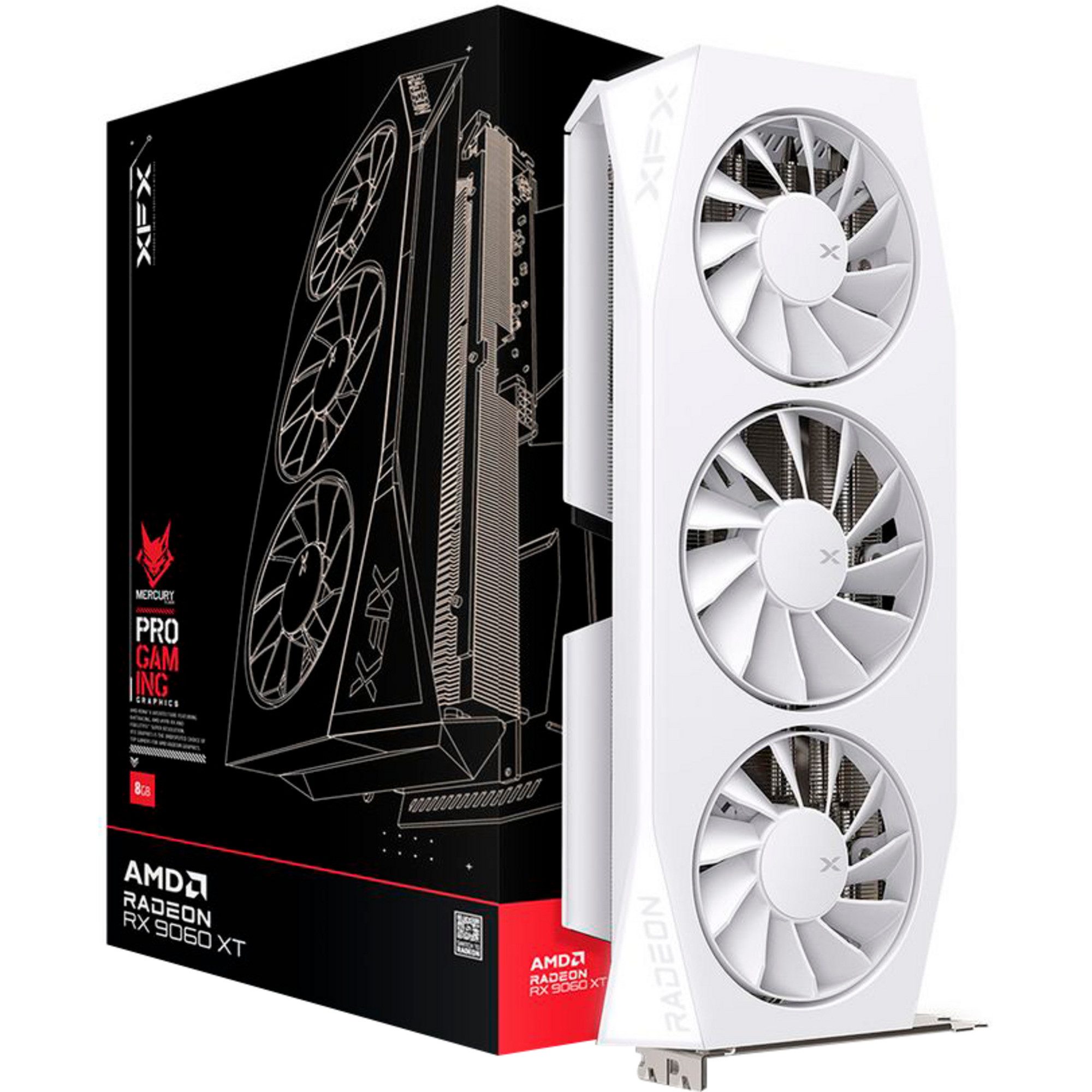 XFX XFX Radeon RX 9060 XT Mercury OC, Grafikkarte, Grafikkarte (16 GB)