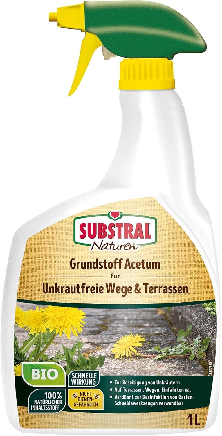 Unkrautbekämpfungsmittel Substral Naturen Grundstoff Acetum, 1L Spray