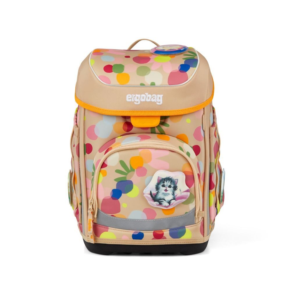 ergobag Schulranzen Cubo (inkl. Etui (befüllt), Schlamperrolle, Sportbeutel und Kletties, 5tlg)