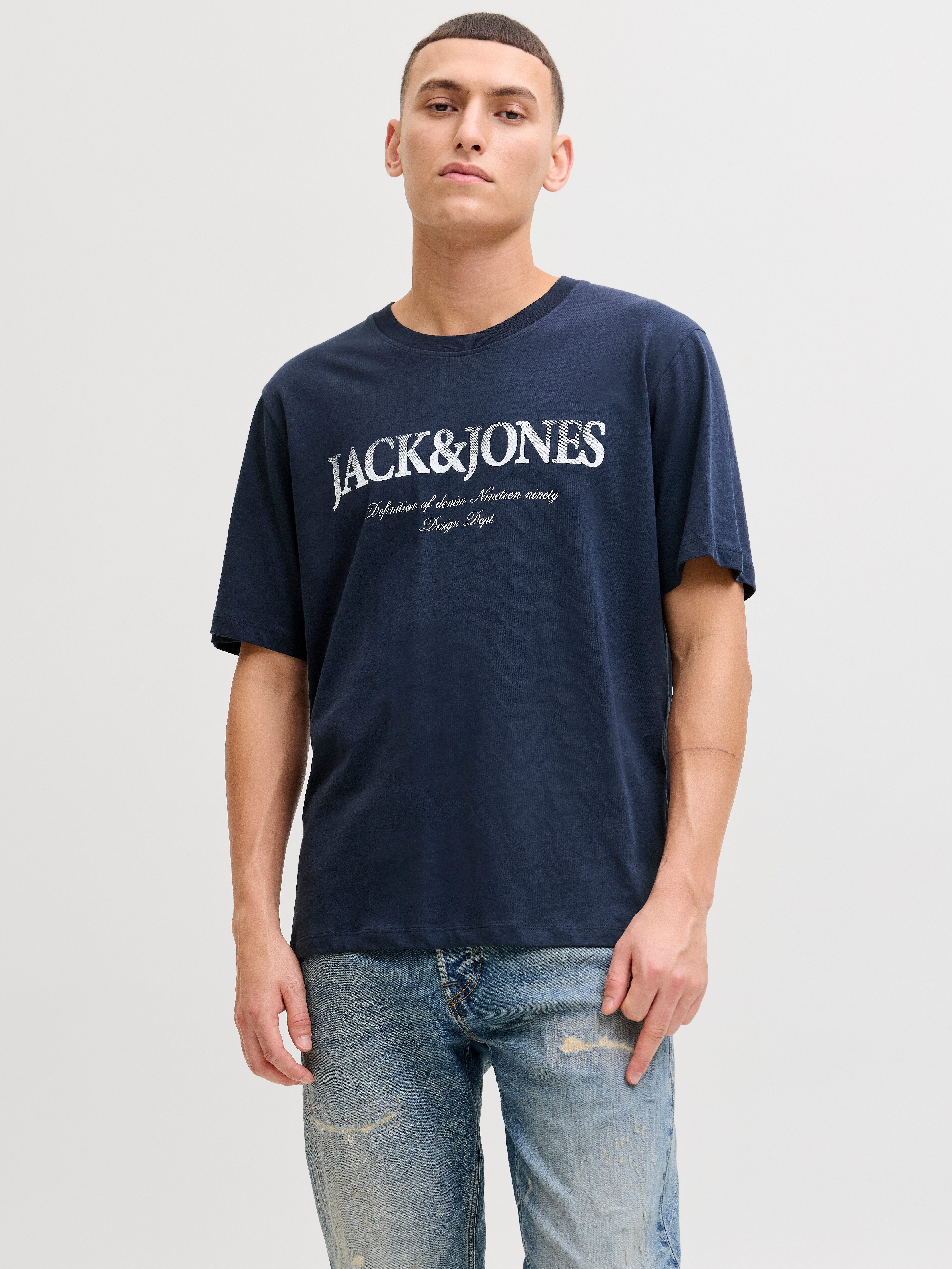 Rundhalsshirt JJDEVIN DAYTONA PRINT TEE SS CREW NECK