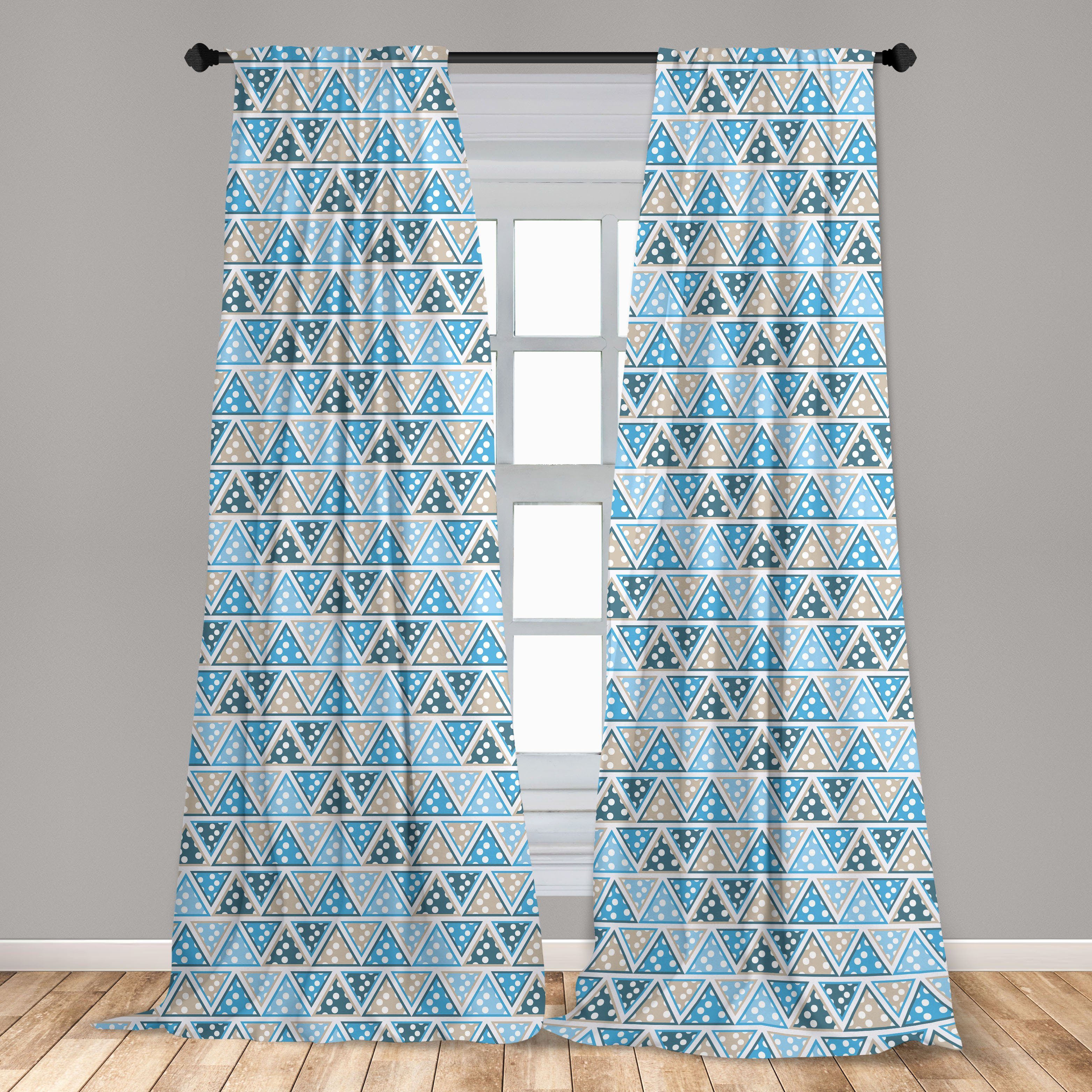 Gardine Dreieck Entwurf Vorhang für Schlafzimmer Abakuhaus, Dekor, Wohnzimmer Microfaser, punktierte Polka