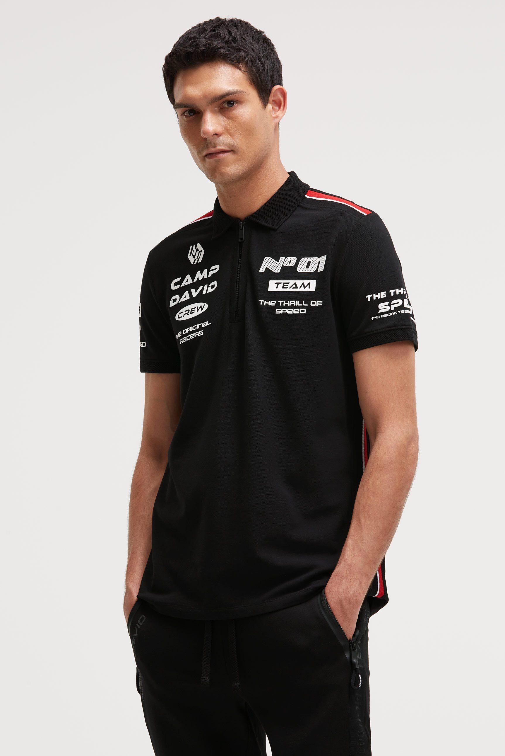 CAMP DAVID Poloshirt mit Baumwolle