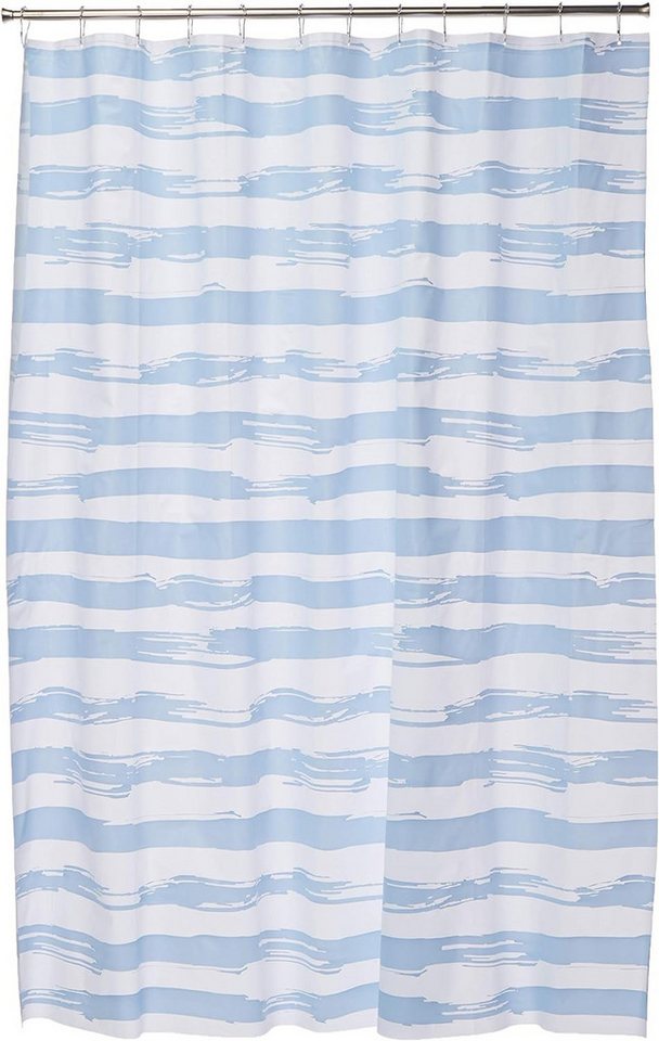 Kleine Wolke Duschvorhang Kleine Wolke Duschvorhänge 180 x 200 cm Stripy Breite 180 cm (Einzelartikel, 1-tlg), wasserabweisend, waschbar, beschwerter Saum