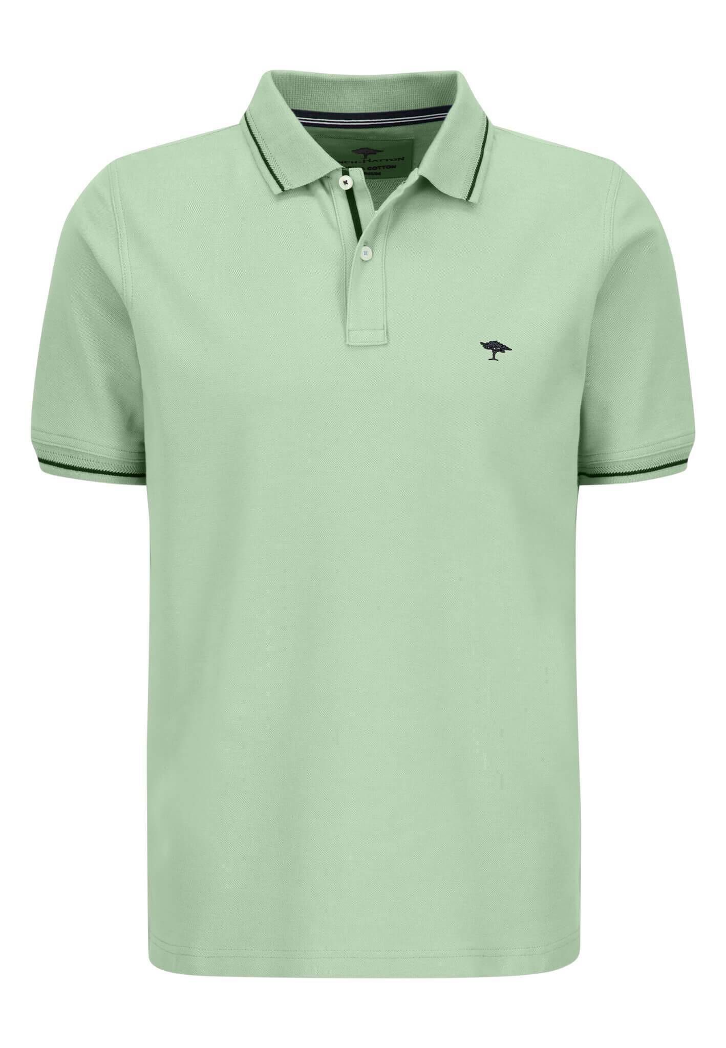 FYNCH-HATTON Poloshirt Herren Poloshirt Modern Fit (1-tlg) grün (43)