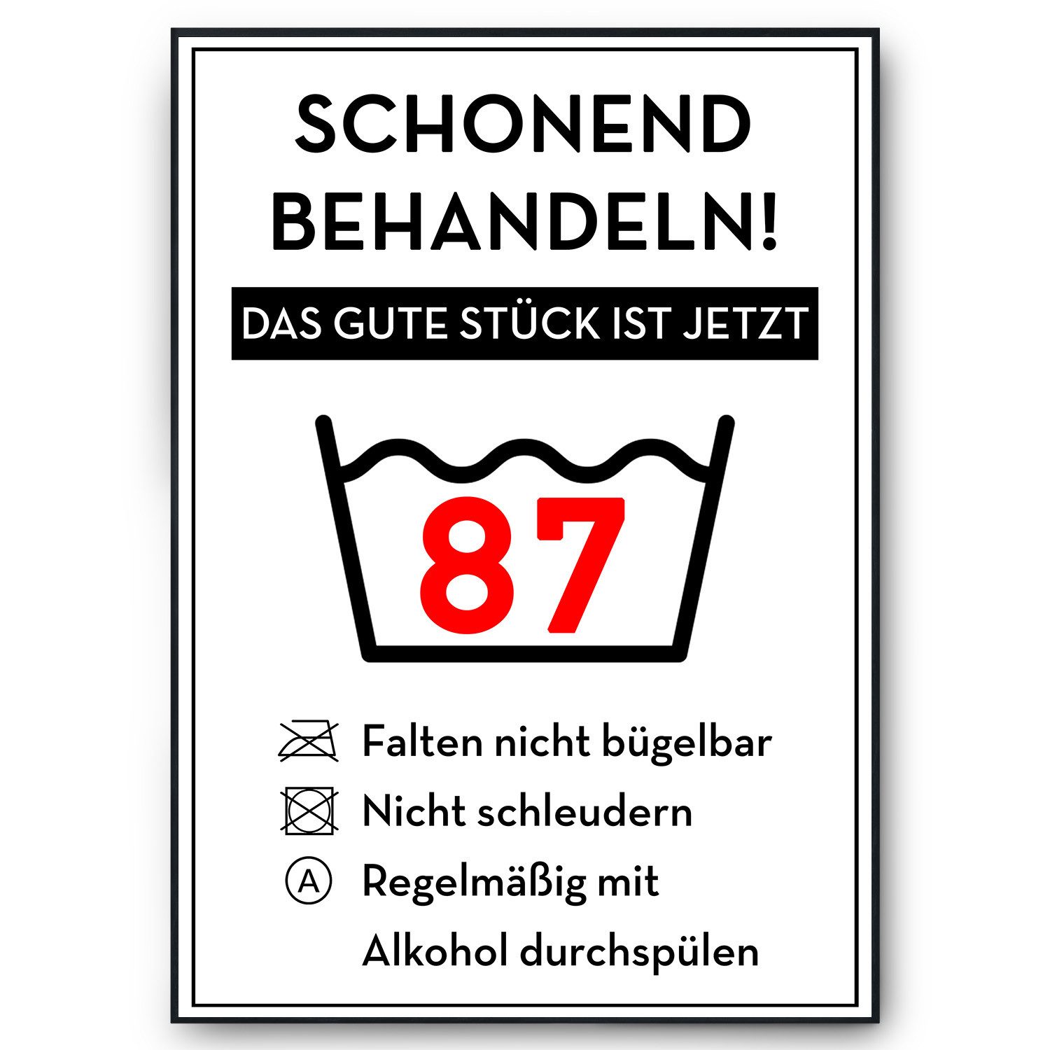 Tigerlino Poster Geburtstag Geschenk Urkunde Lustig günstig online kaufen