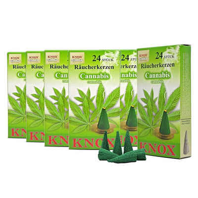 KNOX Räuchermännchen 6 Päckchen Räucherkerzen- Cannabis - 24er Packung