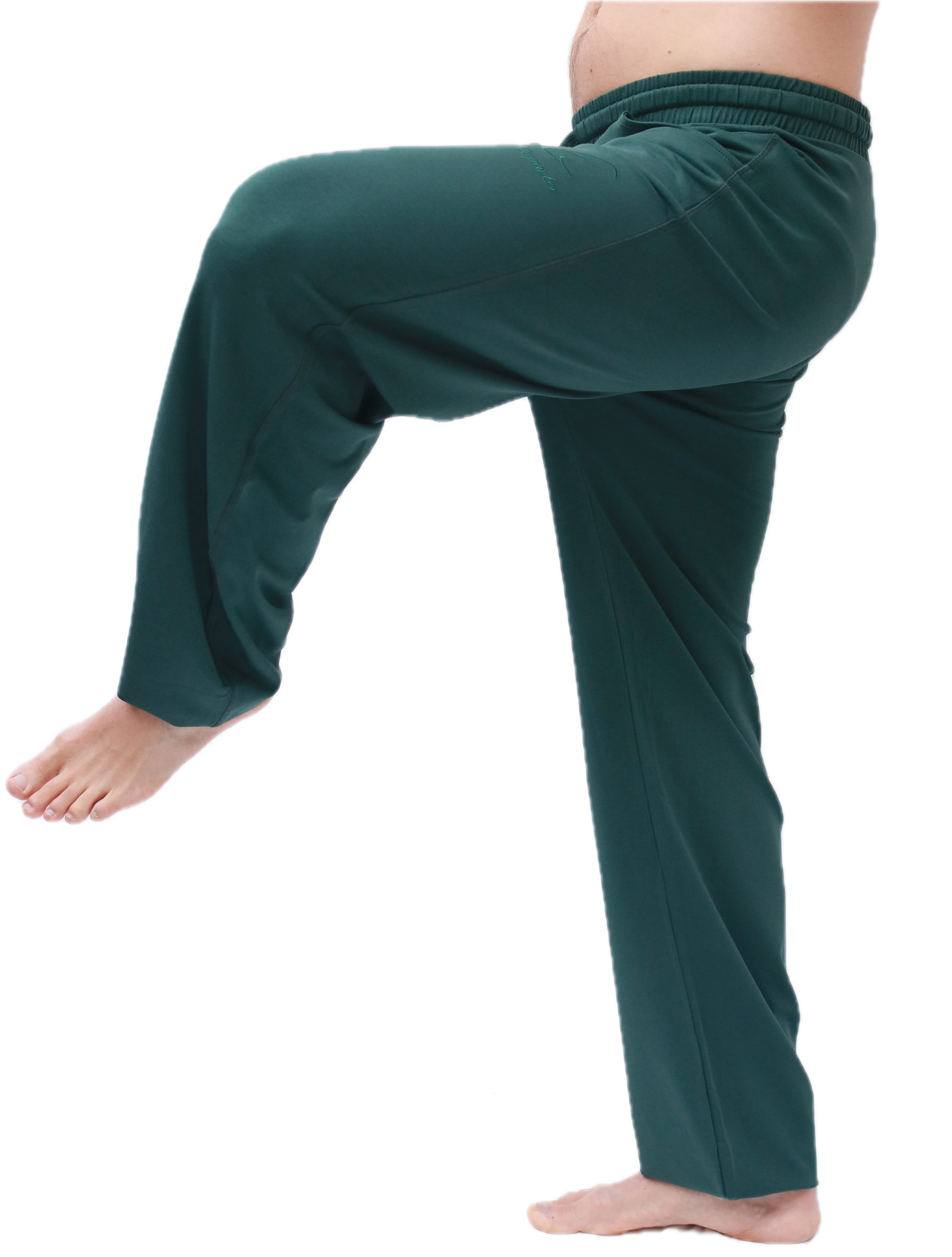 / Yogahose im -kordel ESPARTO Kordel unisex Bund) Thymian Sporthose (mit und Yoga- Sitaara Bindegürtel