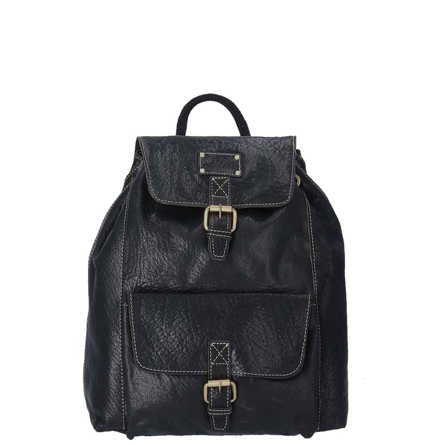 The Skandinavian Brand Freizeitrucksack The Skandinavian Brand Backpack Leather schwarz (1-tlg)