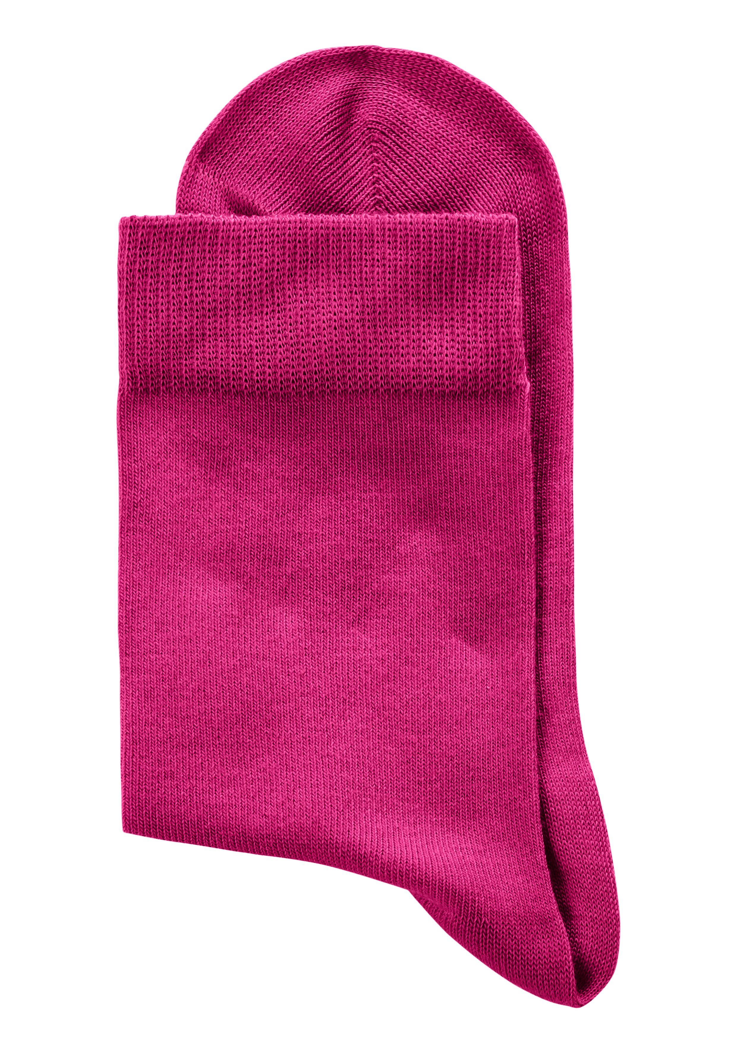 H.I.S Socken (Set, 4-Paar) blau, 1x unterschiedlichen flieder, pink, bordeaux 1x in Farbzusammenstellungen 1x 1x