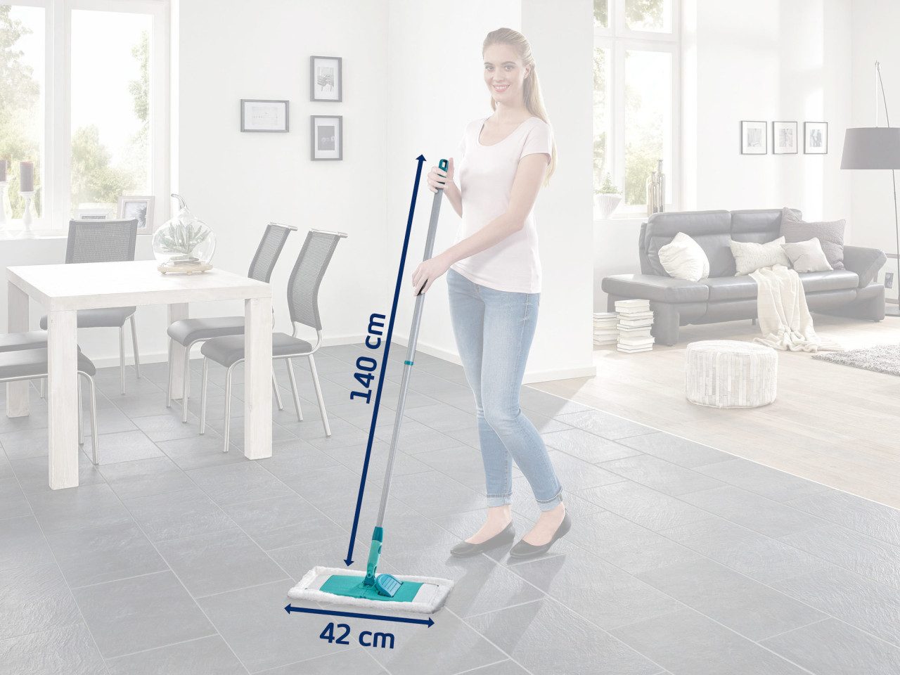 Leifheit Staubwischer Leifheit Bodenwischer Classic XL microfibre – Bild 4 von 5